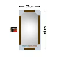 Cermin Dinding Minimalis / Cermin tempel / Cermin / Kaca Salon 35x65
