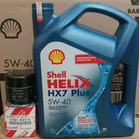 Shell Helix HX7 5W-40 Paket filter oli Avanza,Xenia ,grand max