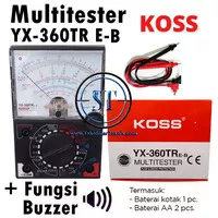 MULTITESTER ANALOG YX-360TR / MULTIMETER / AVOMETER + BATERAI LENGKAP