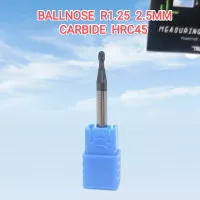 Radius 1.25 mm Diameter 2.5 mm Ball Nose Carbide HRC45