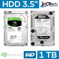 Hardisk HDD 1TB SATA 3.5" Seagate Barracuda / WD Harddisk PC Internal