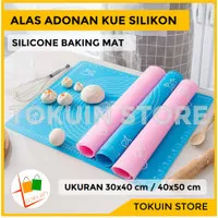 Alas Adonan Kue Roti Silikon Silicone Baking Mat Sheet Rolling Tatakan