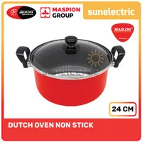 Maspion Panci Dutch Oven 24cm - Merah