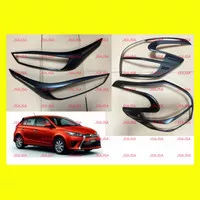 Paket Garnish Lampu Grand All New Yaris 2014 2016 2017 Hitam Chrome