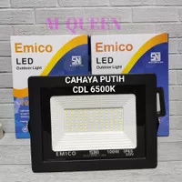 EMICO LAMPU SOROT LED 100W LED FLOOD LIGHT 100W LED TEMBAK OUTDOOR-PTH