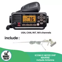 ICOM IC-M220 VHF MARINE PAKET SIAP PAKAI INCLUDE ANTENNA MARINE 156-E