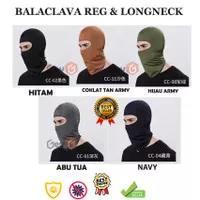 Masker ninja balaclava seri reg widelongneck khusus grosir