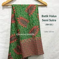 Murah / Kain Batik Halus Semi Sutra Printing Untuk Kemeja Kebaya BH05