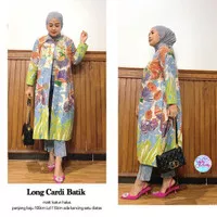 LONG CARDI BATIK Atasan Batik Wanita Blus Batik Cardigan Batik Solo