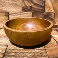 Nicole`s Natural BWL Med - S Solid Wood Bowl Mangkok / Mangkuk Kayu