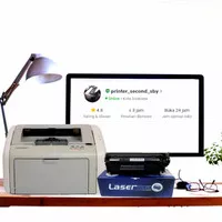 Printer hp laserjet 1020 second lengkap cartridge toner 12a baru