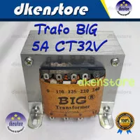 Trafo BIG 5A CT32V Murni 5ampere CT 32Volt