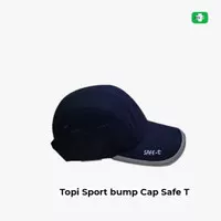 Topi pelindung Sport bump Cap Safe T Reflective strip - Biru
