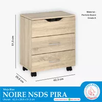 Nakas/Meja Rias NOIRE NSDS PIRA/Bedside Table/Meja Kecil/Mini dresser