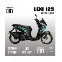 Sticker lexi Cutting Stiker Yamaha Lexi 125-Aksesoris List Variasi 07