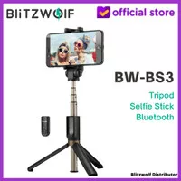 Blitzwolf BW BS3 Bluetooth Tongsis Tripod hp handphone samsung iphone