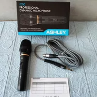 Mic Dynamic Kabel Ashley i200 i 200 Mik Vokal Kabel i200 Ashley HITAM