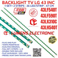 BACKLIGHT TV LG 43 INC 43LX310 43LH540 T LAMPU BL 36 LED 43LH 43LX