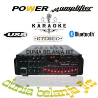 amplifier karaoke usb bluetooth sunbuck power output 2000w ORIGINAL