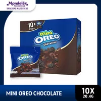 Mini Oreo Biskuit Coklat Pouch 10x20g- Snack