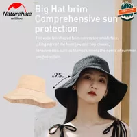 TOPI BUCKET WANITA KOREA PANTAI GOLF GUNUNG LEBAR NATUREHIKE NH21FS536