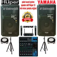 Paket Sound System Yamaha Speaker Aktif Huper 15 Inch Original