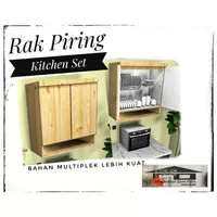 Kitchen set atas / Rak piring / Rak dapur / Lemari dapur