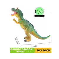 Dinosaurus GIGANOTO DRAGON Mainan Anak Figure Dinosaurus Karet Bunyi