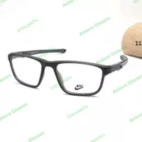 frame kacamata pria wanita sporty nike 1107 black grey free lensa