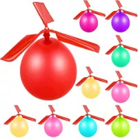 Mainan jadul helikopter balon anak / Mainan balon terbang helikopter