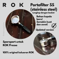 Portafilter ROK PRESSO Original 100% - lengkap utuh dengan basket