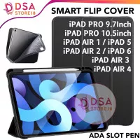 iPad Air 1 2 3 4 5 Pro 9.7 10.5 Smart Flip Case Leather Cover Slot Pen