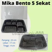 (50set) Mika Bento 5 sekat / Bento 5 skat / Tray Bento Lunch Box