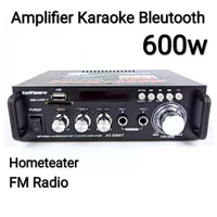 Amplifier Bluetooth Karoke 600w HI FI 2CH Hometeater FM Radio 12v/220