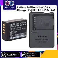 Battery Fuji NP-W126 NP W126 Baterai Charger BC-W126S