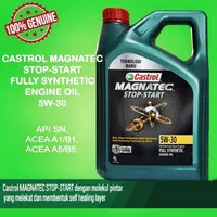 Castrol Magnatec 5W-30 Stop - Start kemasan 4 liter ,Original