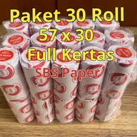( ISI 30 Roll) Kertas Print Kasir thermal paper Roll 57 x 30 / 57x30
