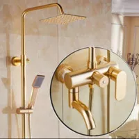 Shower tiang gold model Onda/shower set kamar mandi panas dingin