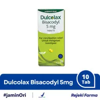 Dulcolax Bisacodyl 5mg 1 box isi 10 Tablet tab tb dulcolak 5 mg