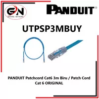 PANDUIT Patchcord Cat6 3m Biru / Patch Cord Cat 6 ORIGINAL UTPSP3MBUY