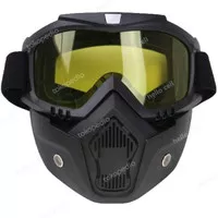 Google Mask Kacamata Goggle Helm Masker Topeng Motor Trail Cross Bogo