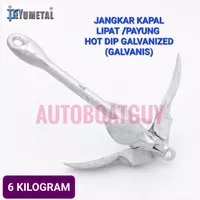 JANGKAR KAPAL Lipat / Payung Galvanis (Grapnel Anchor) 6 KILOGRAM