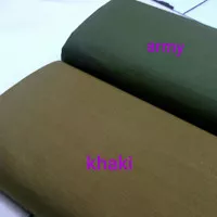 bahan kain katun linen garment import polos warna army dan khaki