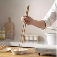 1 PASANG SUMPIT KAYU PANJANG FOOD GRADE 33 CM - WOODEN LONG CHOPSTICK