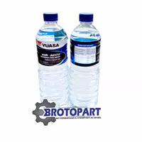 Air Accu Aki YUASA 1 Liter Untuk Tambah Air Aki Basah Motor dan Mobil