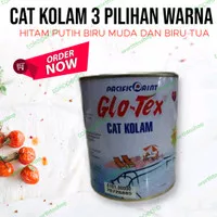 CAT KOLAM GLOTEX BIRU PUTIH 1 KG / KOLAM IKAN RENANG BERENANG BAK AIR