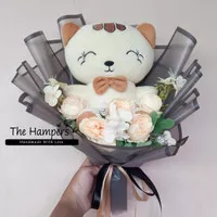 buket boneka kucing Miao | buket boneka wisuda kucing murah