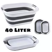 Ember Besar Lipat Laundry Bucket Plastik 40 Liter