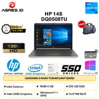 HP 14S DQ0508TU N4120 RAM 4GB 256SSD W11+OHS 14.0 BLIT 2YR SLV