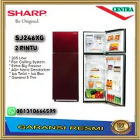 SHARP KULKAS 2 PINTU SJ-246XG / SJ 246 XG / SJ246XG-MR/MS NO FROST